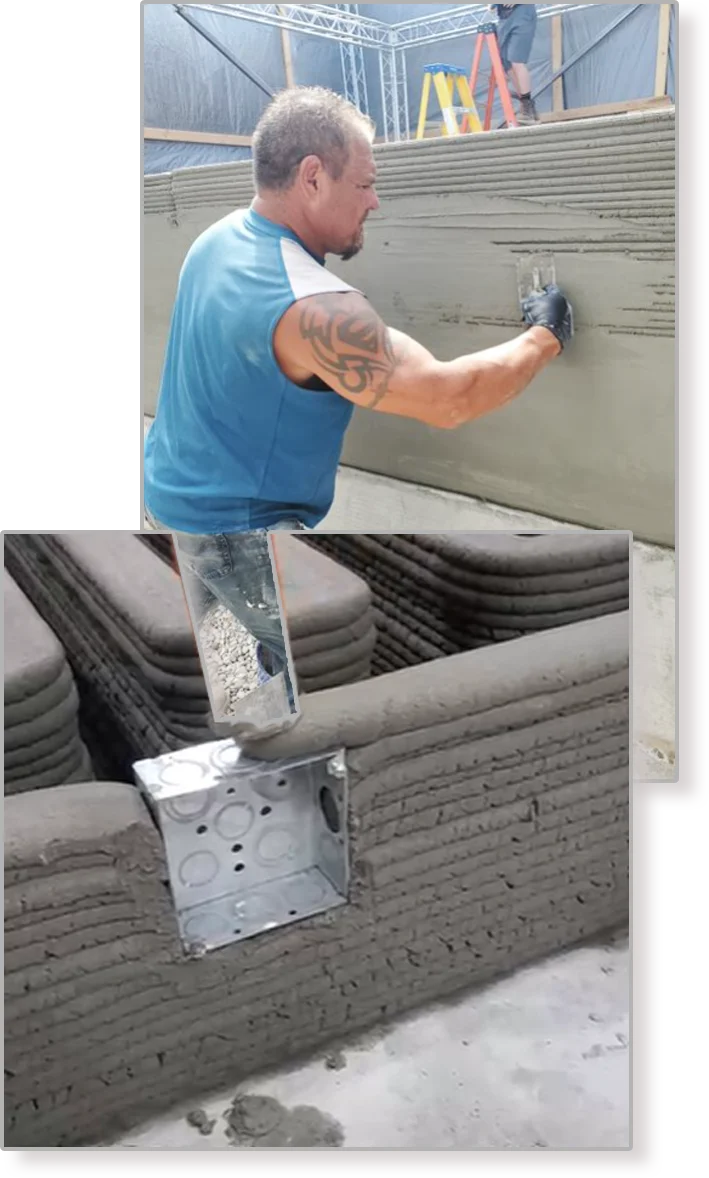 concrete printing process step 6